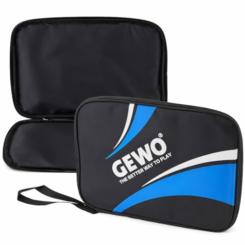 GEWO Einzelhülle Master - Robuste Tischtennisschläger-Hülle für einen Schläger - Nylon Tischtennis-Tasche mit gepolstertem Schlägerfach - Rundum-Schlägerschutz mit Trageschlaufe, 32cm