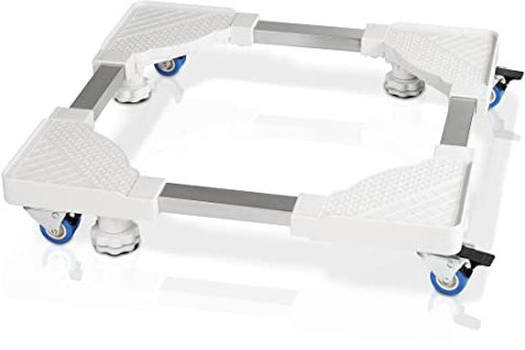 Xavax - Base con piedi regolabili e ruote per lavatrice, asciugatrice, frigorifero, portata 150 kg