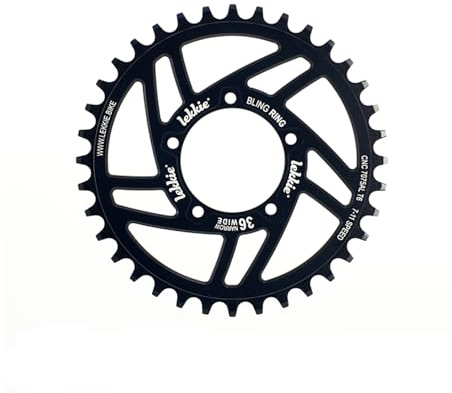 windmeile | Lekkie Bling Ring Kettenblatt, 36T, für Bafang BBS01 und BBS02, Kettenring, Chain Ring, Fahrrad, E-Bike, Pedelec