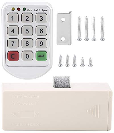 Ensemble de Serrure de Cabinet électronique, Serrure d'armoire intelligente Serrure à code électronique, Numérique Électronique Mot de Passe Clavier Numéro de Porte Serrures de Porte Armoire Tiroir