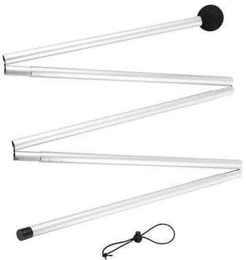 Harilla Zeltstangen Zeltstangen Markisenstützstange Zeltstange für Plane Teleskopschutz 160 cm/200 cm Faltbare Strandwander-Überdachungsstangen, 2M Flache Spitze