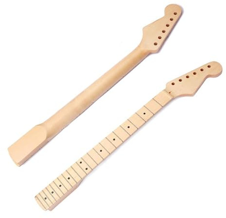 Gitarrenhals Hals 22. Bund Ahorn Griffbrett E-Gitarre Halsgriff Für ST Strat Ohne Hintere Mittellinie