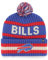 '47 NFL Buffalo Bills Unisex Bering Bobble Winter Hat, Team Logo, Farbe Sonic Blau