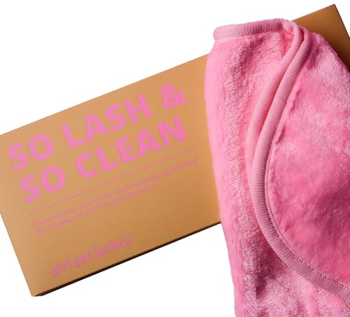 GirlGotLashes So Lash & So Clean Waschtuch - Wiederverwendbar - Schont Wimpernextensions - Für eine sanfte Gesichtsreinigung - Vegan & Cruelty-Free