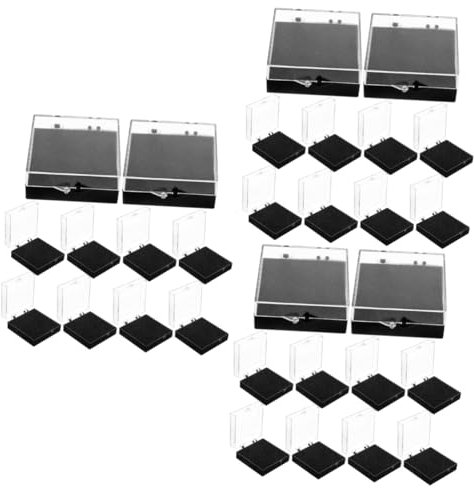 HAPINARY 3 Sets Vielseitige Ausweishülle Anstecknadel-verpackungsbox Elegante Schmuckschatulle Zum Ordnen Von Ausweisen 10 Stück * 3