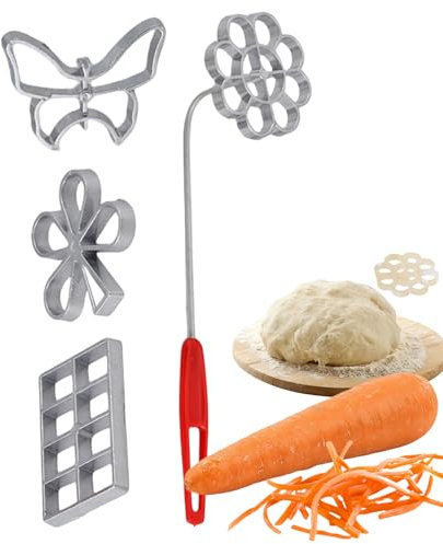 Stampo per Bunuelos - Utensili da cucina per Bunuelos, set di 4 stampi per biscotti a di rosetta con manico | Stampi da forno rimovibili per ravioli fritti, ciambelle di gamberetti, cialde,