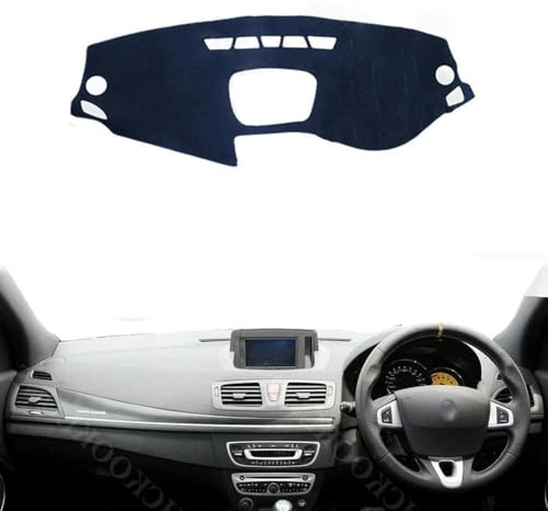 GRTYSVB - Car Dashboard Cover Sun Shade Avoid Light Mat Pad Dashboard Grip Mat Instrument Panel Carpe For Renault Megane 3 III MK3 2008 2009 2010 2011 2012 2013 2014 2015