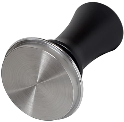 ULTECHNOVO Tasseur à Café en Métal 51 Mm Presse à Expresso Réutilisable Fond Plat en Acier Inoxydable Outil de Pression Manuel pour Café Maison Accessoire pour Baristas Amateurs