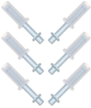 MUCKLILY Lot de 6 Pivots Supérieurs pour Porte Pliante 3/8” en Métal, Charnières Pivotantes pour Portes de Placard Pliantes, Quincaillerie Robuste pour Réparation et Optimisation D’espace