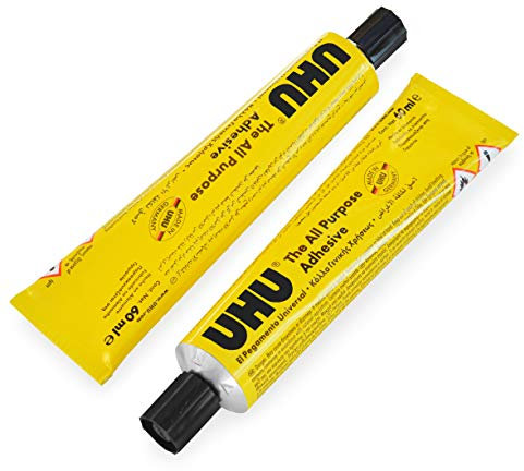 UHU All Purpose Adhesive Glue - 60ml - Pack of 2 Tubes
