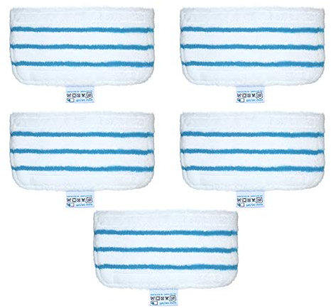 Irfora Mopping Pads for Black + Decker Steam Mop,5 Pack Mop Pads Replacement for Black + Decker Steam Mop FSM1610/ FSM1630 Washable Mopping Pad Accessories