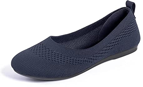 Frank Mully Damen Ballerinas Slip On Knit Kleid Schuhe Pumps Schuhe Runde Zehe