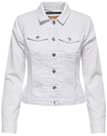 ONLY damjeansjacka ONLWONDER jeansjacka, Vit, XS