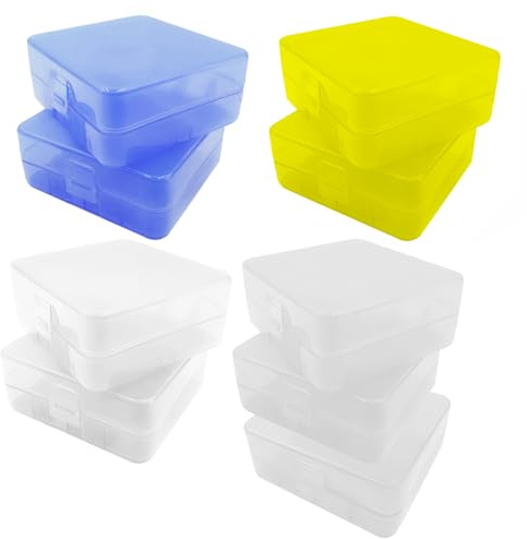 WYAN 9 Pcs 26650 Caja de Batería de Plástico,Contenedor de Caja de batería, para Guardar y organizar Las Pilas