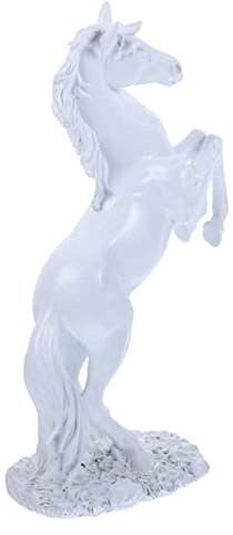OUNONA Pferdestatue Aus Harz Dekorative Tierfigur Simulationspferd Für Wohnzimmer Schlafzimmer Büro Regaldekoration Pferdeschmuck Für Bücherregal Und Bar
