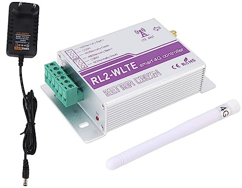 Relè Interruttore di Comando a Distanza per Apricancello 4G GSM Spina Europea 100-240V Custodia in Alluminio Frequenza Quad-band Globale per L'automazione Agricola