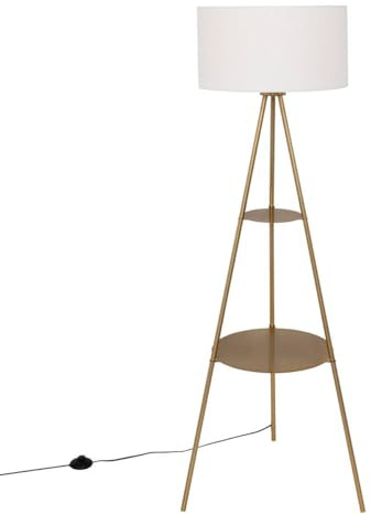 Atmosphera - Lámpara de pie trípode arthus, dorada h163cm