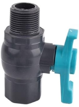CHATROOM 1 Stücke Grau Weiblich Männlich Gewinde Kugelhahn Garten Bewässerung 1/2 ~ 2 Wasser Regelventil PVC Rohr Gewinde Kugelhahn Aquarium(40mm-1.2 Inch)