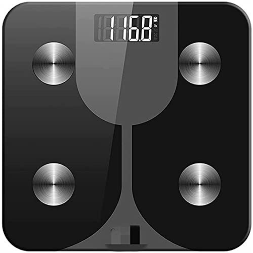 HOUDISAM Échelle de la Graisse corporelle Smart Échelle Balance de Salle de Bain sans Fil, analyseur de Composition corporelle avec Bluetooth, 396 LB