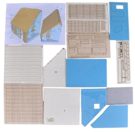 HuadaXtai Kits de Construction de Maisons en Bois de Européen à L'échelle 1/35 Puzzles 3D Architecture de Maisons Européennes en Bois Assemblage à Faire S, Seule Maison
