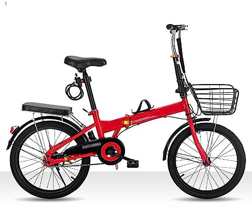 Fahrrad Faltrad Faltbares Fahrrad Hochkohlenstoffstahl Mountainbike Leicht faltbares Stadtfahrrad Höhenverstellbares Fahrrad für Männer Frauen A, 20 Zoll