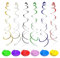 BQRKOTM 18 Piezas Serpentinas en Espiral de Plástico Emerillones Techo Serpentinas Adornos de Espirales para La Fiesta de Cumpleaños de La Boda Baby Shower Carnaval Suministros