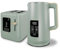 Sage Green 800W 2 Slice Toaster, 1.7L 3000W Digital Kettle | Toaster with Detachable Crumb Tray, Digital Control Panel with Countdown Timer, BPA-Free Auto Shut-off Electric Temperature Control Kettle