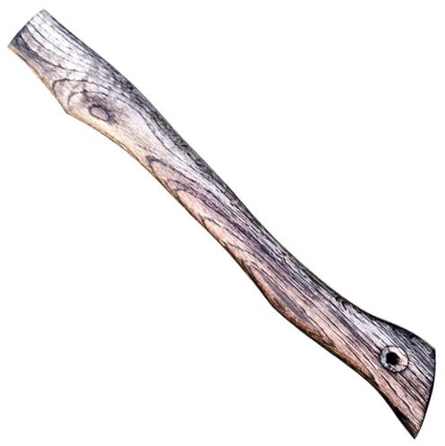Axe Handle, Wood 17in Length Hatchet Handle with Wedge Retro Textured Hatchet Handle Replacement Smooth Shock Resistant Axe Handles,Axe Handle Replacement,43CM