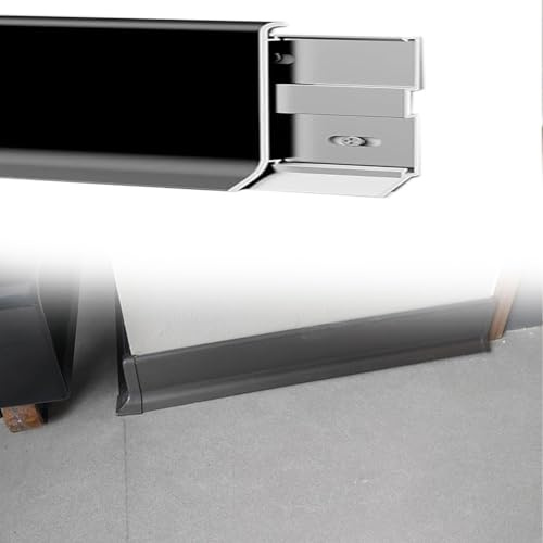 plinthes Moulure de plinthe de séparation en aluminium pour murs intérieurs, maison, cuisine, bureau, salon, plinthe de sol étanche, plinthe(H 6cm/2.4in,23 pcs)