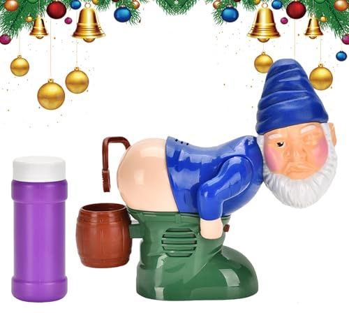 Besreey Pétards Rigolos à Bulles - Lutins Malicieux Créateur De Bulles avec Lumières Clignotantes Et Musique | Jouet Automatique 3-6 Ans pour Plage Chambre Pique-Nique Fête Mariage Bain - Cadeau
