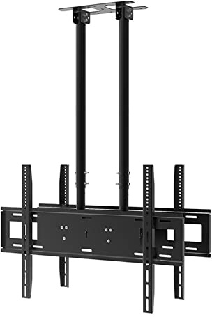 NURUGURE Staffa TV Supporto da soffitto per TV Doppio, Altezza Regolabile, Adatto alla Maggior Parte dei televisori LCD da 40-86 Pollici