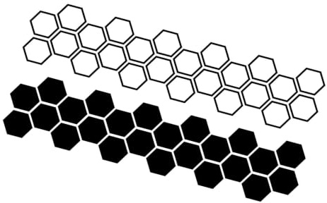 Honeycomb Biler, Bil Honeycomb Vattentät bilkaross klistermärke fönsterer | Biler Honeycomb Mönster Grafisk Automotive Exteriör Tillbehör Avtagbar väderbeständig för Sedan Truck SUV
