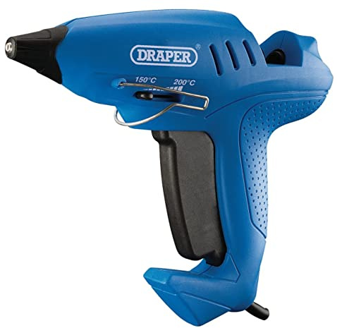Draper 83661 Storm Force Variable Heat Gun with Six Glue Sticks (400W) 400 W 230 V , Blue