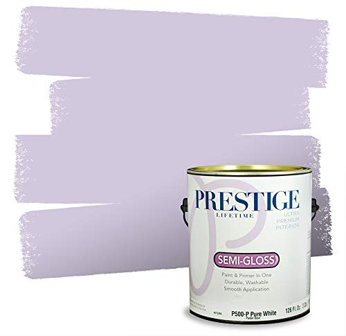 PRESTIGE Paints Interior Paint and Primer In One, 1-Gallon, Semi-Gloss, Comparable Match of Sherwin Williams* Rhapsody Lilac*