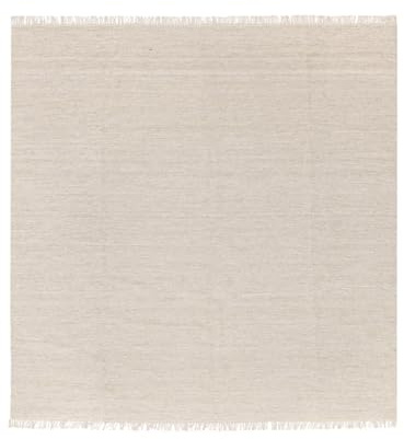 RugVista Melange Teppich, 250 x 250 cm, Beige | Quadratisch, Mittlerer Stapel, Nur chemische Reinigung, Oeko-Tex 100, Wohnzimmer, Esszimmer, Schlafzimmer