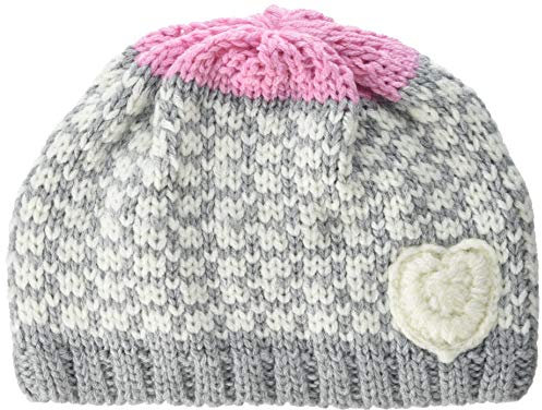 Döll Baby - Mädchen Topfmütze Strick Mütze, per Pack Grau (Light Gray Melange 8100), 47 (Herstellergröße: 47)