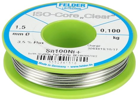 Lötdrahtrolle Felder 5552941510 1,5mmØ 100g bleifrei SN100NI+