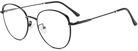 Blaulichtfilter Brille Anti Blaulicht Brille Computerbrille Katzenauge ohne sehstärke Metallgestell Brille Pc Gaming Bluelight Filter Uv Blockieren Blaue Licht Glasses Damen
