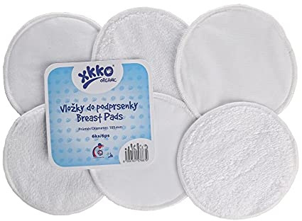 XKKO Stilleinlagen Organic - Weiss 6er Pack