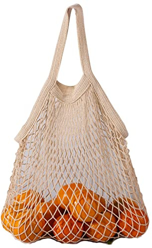 baumwollnetz tasche,einkaufsnetz Netz Einkaufstasche，netztasche，Einkaufstaschen Netze Tasche aus Baumwolle Tote Mesh Woven Net Umhängetasche für Sandspielzeug, Obst, Gemüse,Shopping Wiederverwendbar