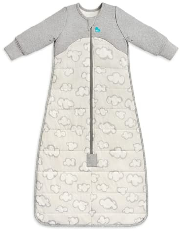 Love To Dream Schlafsack warm, 6–18 Monate, Südpolgrau, 2,5 Tog für Kälte (16–20 °C), Langarm und Steppdecke, maschinenwaschbare Baumwolle, 2 Reißverschlüsse, Von Hebammen empfohlen