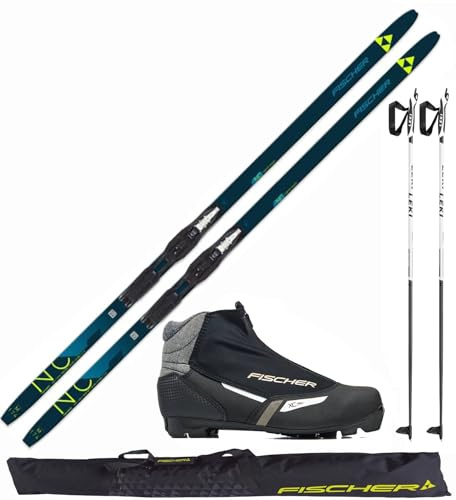 Fischer Langlaufski-Set Comfort Cruiser M 174cm ( 55-79 Kg) + Bindung + Schuhe Womens + Stöcke + Skisack 2025/26