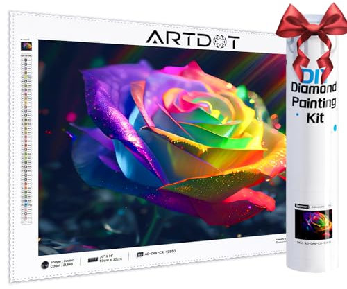 ARTDOT Lizenzierte 5D Diamond Painting Erwachsene Set, DIY Voll Diamant Painting Bilder für Home Wanddekoration, Diamond Painting Zubehör als Geschenk für Mädchen Frauen Männer Mama Oma, 25x35cm