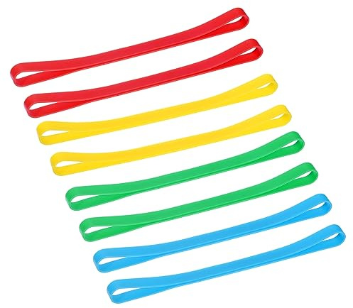 QUARKZMAN 8 Paquet Plage Serviette Bandes, 5 Pouce Élastique Lounge Chaise Serviette Sangles pour Plage, Piscine, et Croisière Chaises, 4 Couleur
