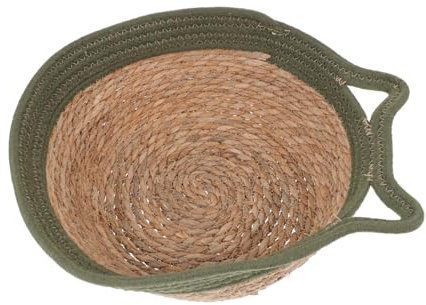 FRCOLOR 1pc Cat Nest Woven Pet Sleeping Bed for Indoor Use Comfortable Grass- Cat Rest House Stylish Design for Travel and Home Use