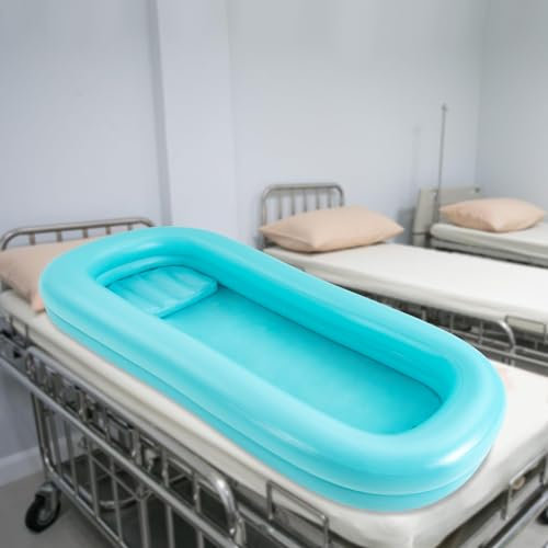 Aufblasbares Badewannen Duschsystem Faltbare Badewanne PVC-Badewanne für Erwachsene Medizinisches Aufblasbares Badewannen-Duschsystem