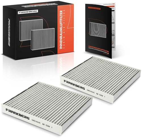 Frankberg 2x Innenraumfilter mit Aktivkohle | Kompatibel mit C4 Aircross C-Crosser VU VV Fullback Pick-up 502 503 D-Max II TFR TFS 4007 VU VV Replace# 8981394280