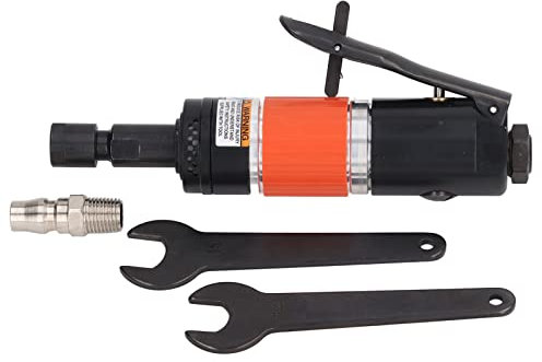 Amoladora neumática, amoladora de matriz recta de aire 24000 RPM Salida de torsión fuerte Entrada de 1/4 de pulgada (6 mm) Herramienta de rectificado de matriz neumática industrial con interruptor de