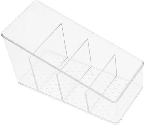 VOSAREA Scatola Porta Tisane Con Scomparti Organizer Portabustine Zucchero e Tè Per Bar e Cucina Design Elegante e Portatile