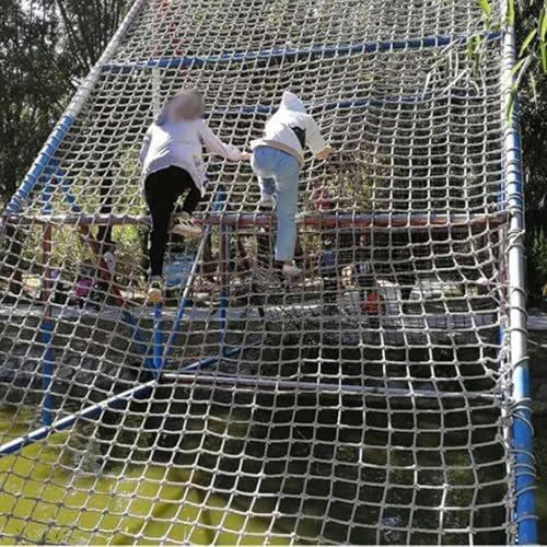 Rete da Arrampicata Resistente, Rete da Arrampicata per Parco Giochi in Giardino, Rete da Arrampicata, Scala di Corda, Rete da Fitness, Parete Decorativa di Sfondo(Size:1 * 1m(3.3 * 3.3ft))
